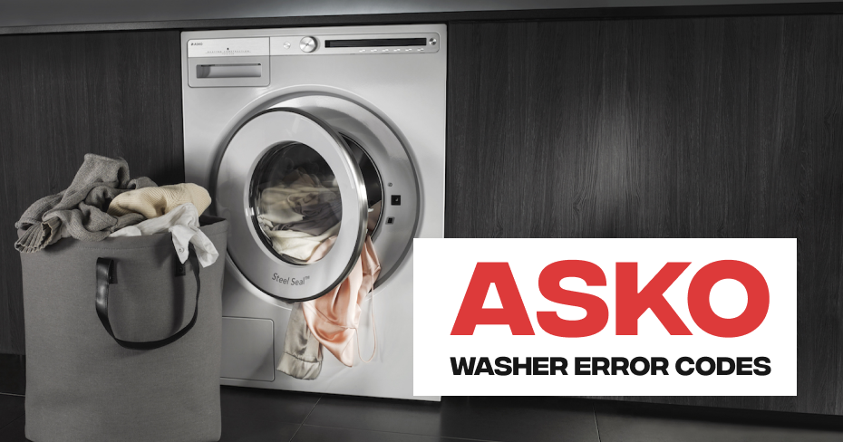 Asko Washer Error Codes
